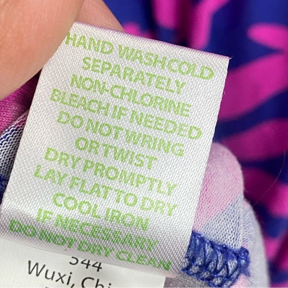 Lilly Pulitzer Maxi Dress Women’s XL Pink Blue Long Sleeve - Picture 10 of 10